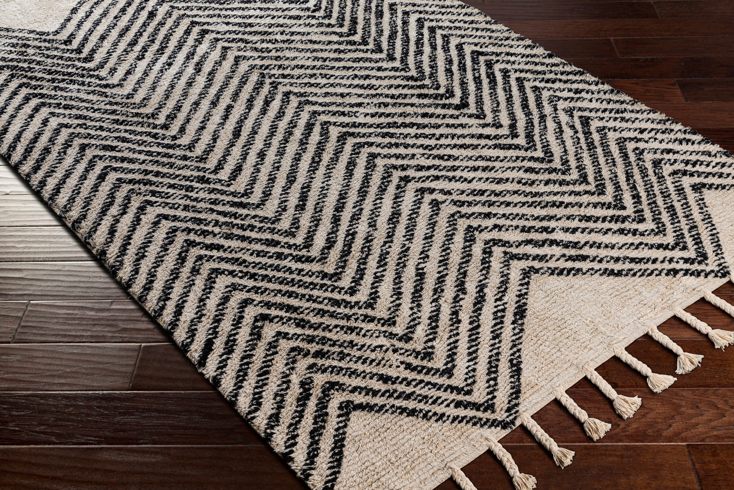 Khemisset KMS-2302 Alfombra decorativa hecha a mano de 2' x 4'