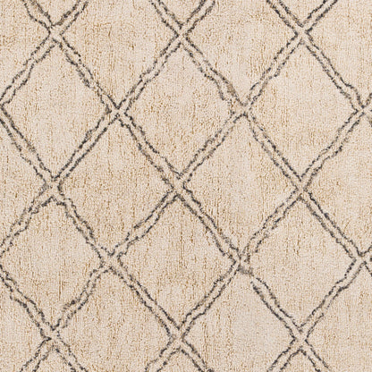 Khemisset KMS-2305 Alfombra decorativa hecha a mano de 2' x 4'