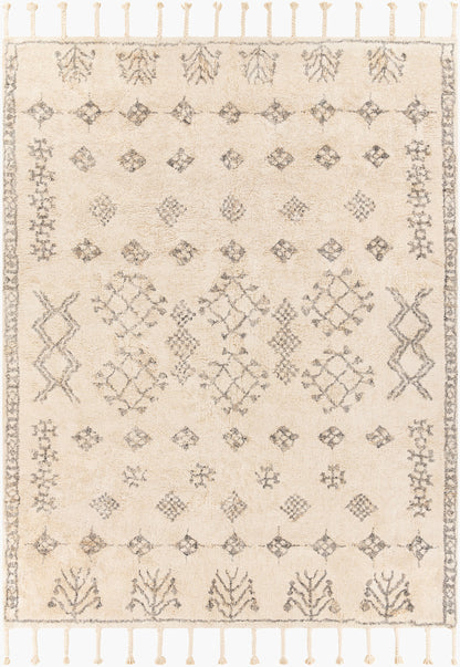Khemisset KMS-2308 Alfombra decorativa hecha a mano de 2' x 4'