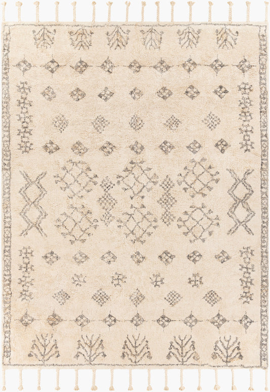 Khemisset KMS-2308 Alfombra decorativa hecha a mano de 2' x 4'