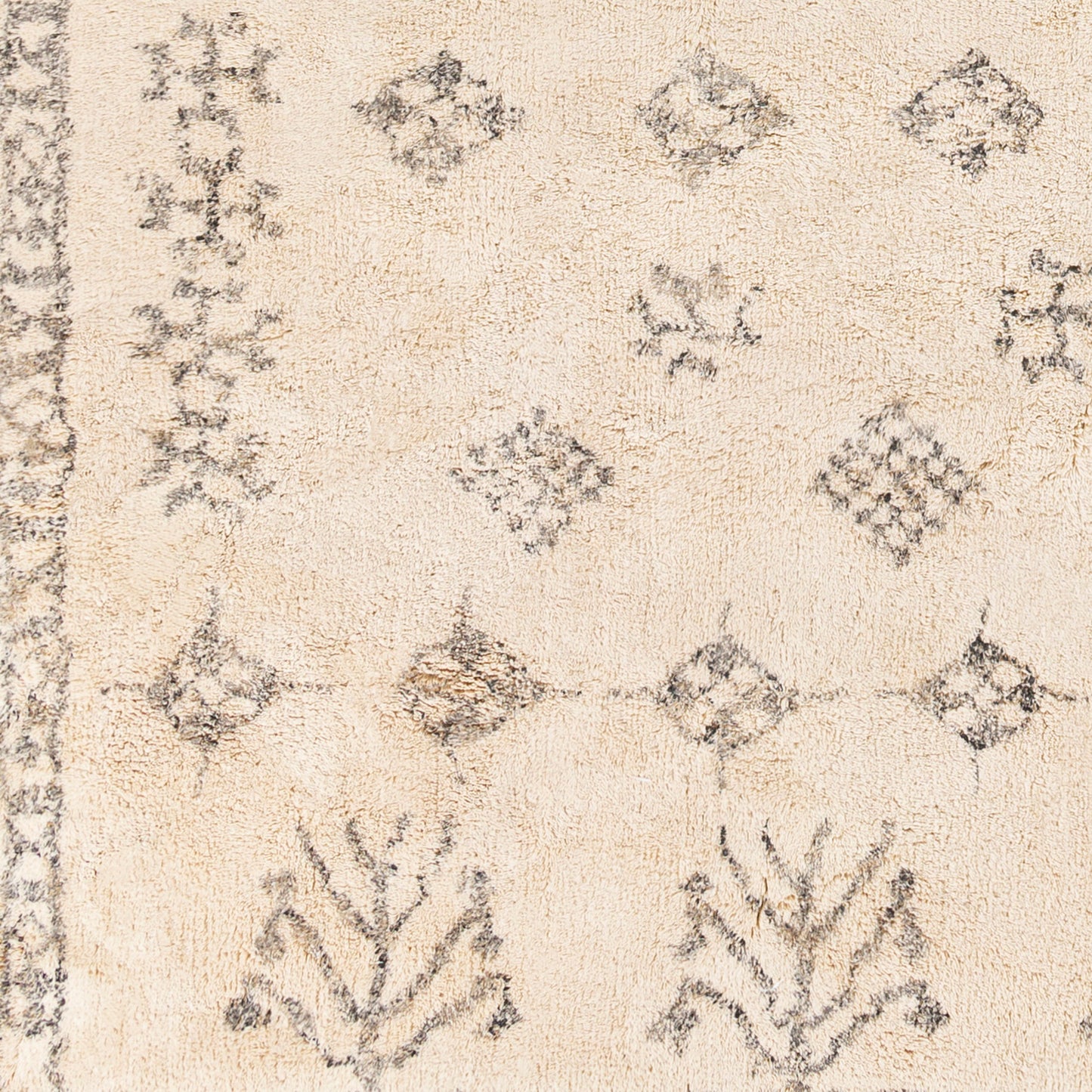 Khemisset KMS-2308 Alfombra decorativa hecha a mano de 2' x 4'