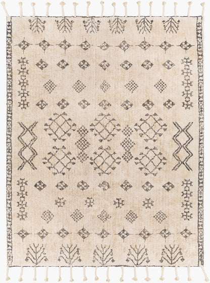 Khemisset KMS-2309 Alfombra decorativa hecha a mano de 2' x 4'