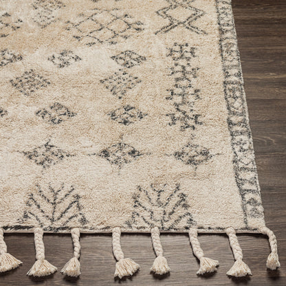 Khemisset KMS-2309 Alfombra decorativa hecha a mano de 2' x 4'