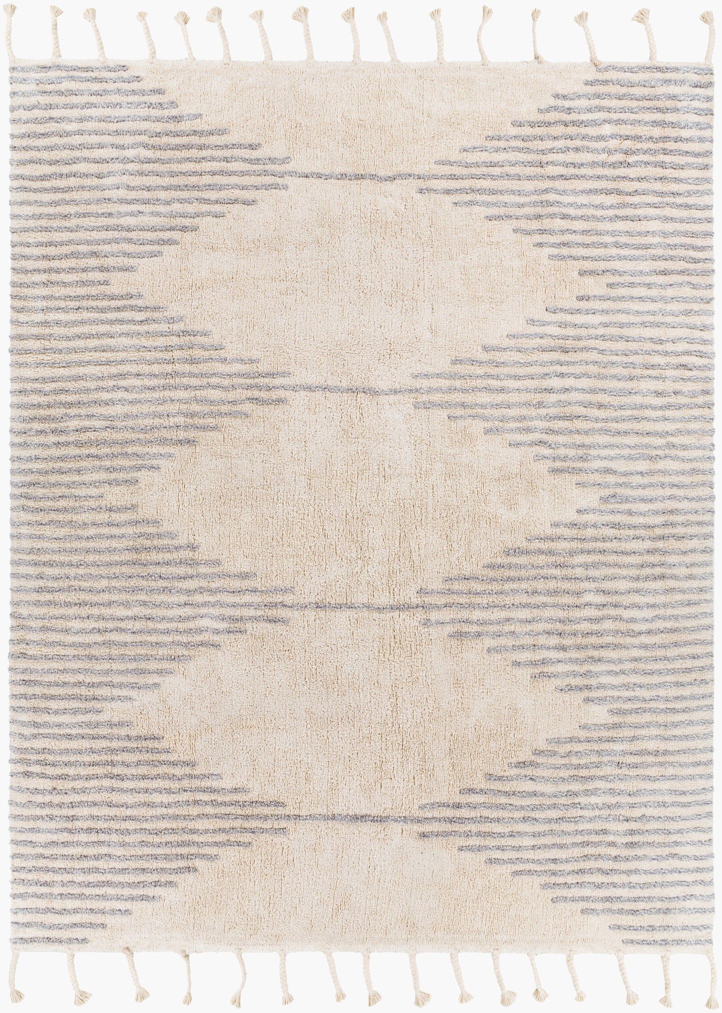 Khemisset KMS-2311 Alfombra decorativa hecha a mano de 2' x 4'