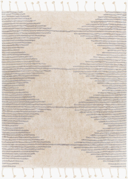 Khemisset KMS-2311 Alfombra decorativa hecha a mano de 2' x 4'