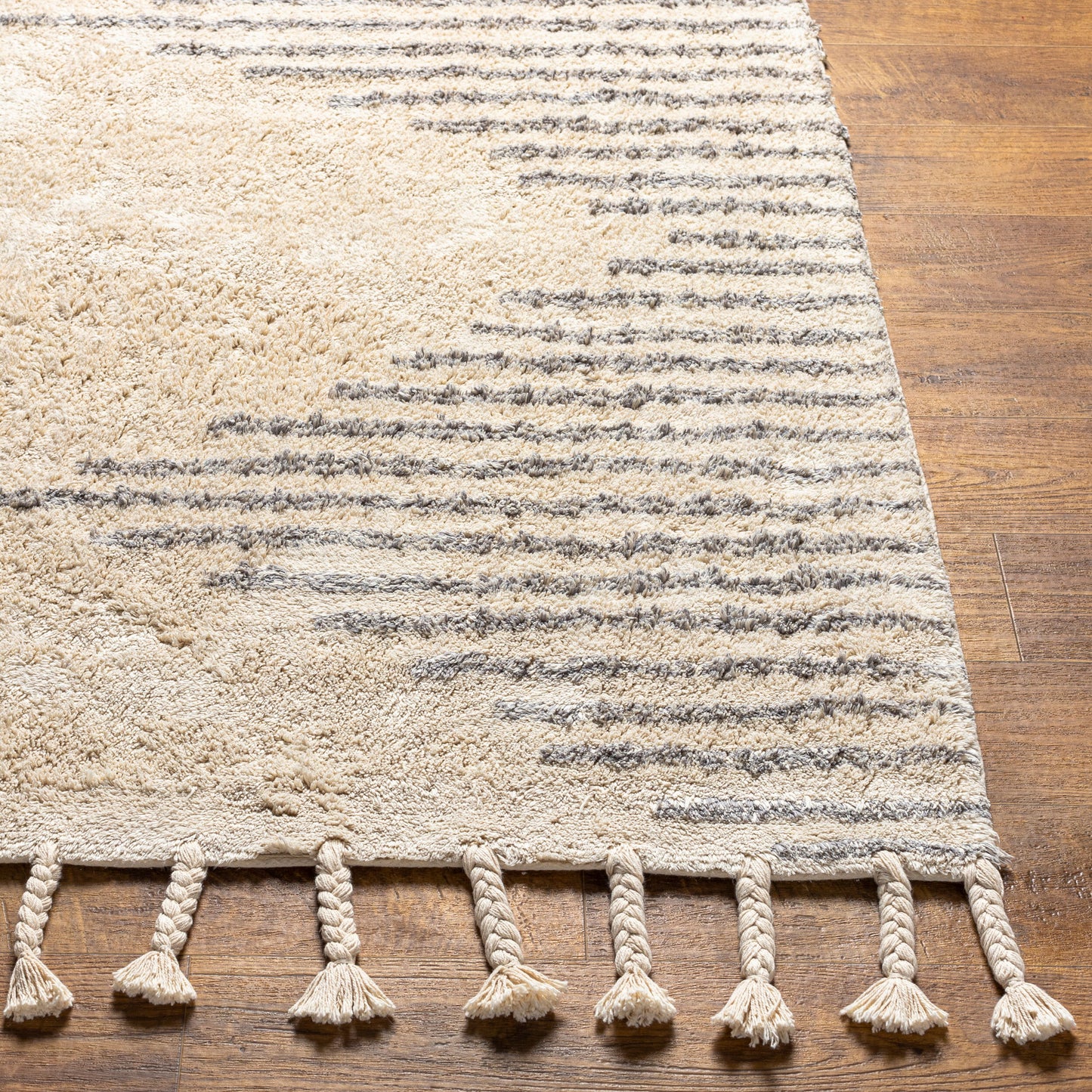 Khemisset KMS-2311 Alfombra decorativa hecha a mano de 2' x 4'