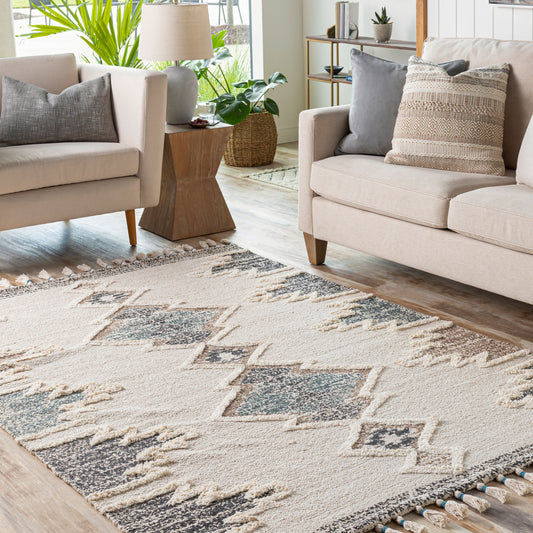 Khemisset KMS-2312 2' x 4' Handmade Accent Rug