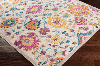 Konya KON-1014 Alfombra decorativa tejida a máquina de 2' x 3'