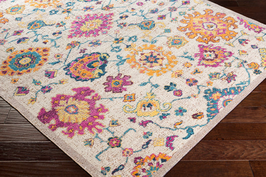 Konya KON-1014 Alfombra decorativa tejida a máquina de 2' x 3'