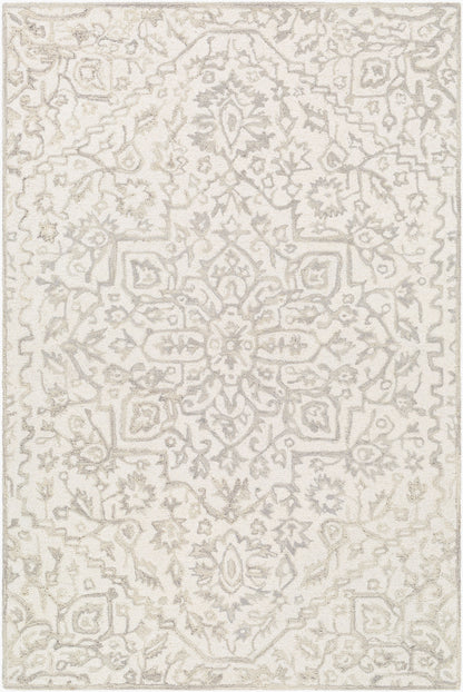 Alfombra decorativa de lana hecha a mano Kayseri KSR-2309 de 2' x 3'