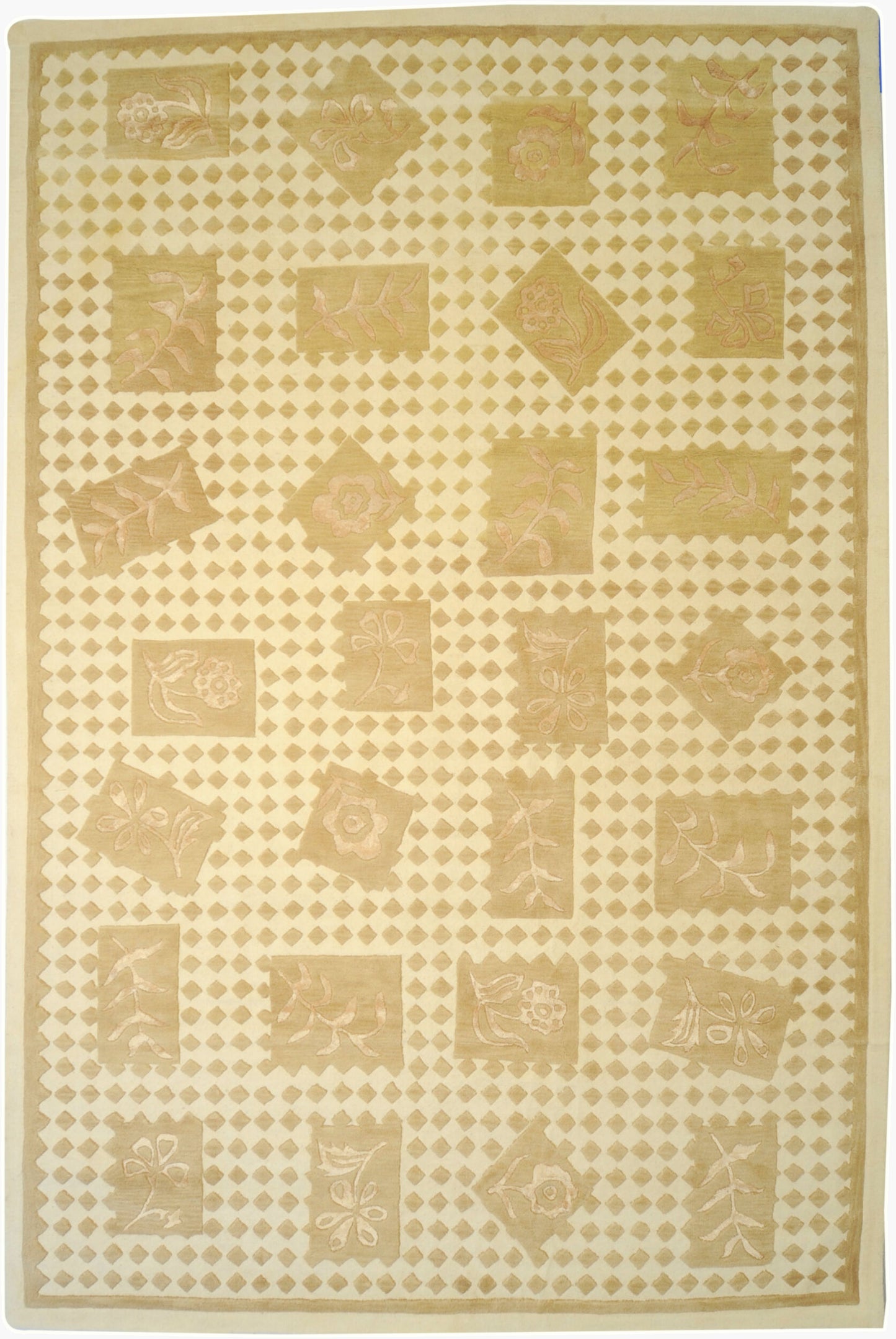Alfombra de lana hecha a mano Kashi KST-2649 de 2,7 x 3,6 m