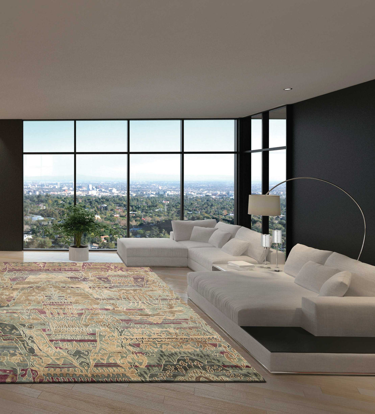 Dune DUN01 Mist Knotted Rug
