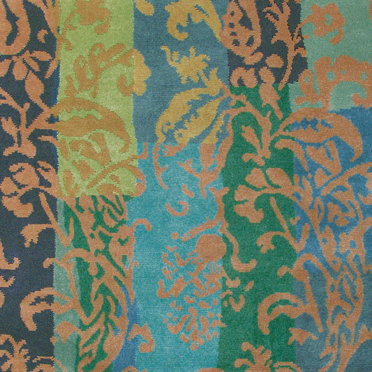 Kyah KYA-9091 Alfombra de lana hecha a mano de 4' x 6'