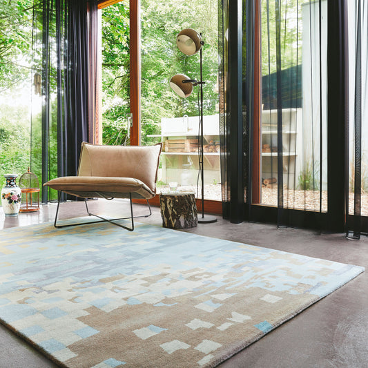Kyah KYA-9099 Alfombra de lana hecha a mano de 4' x 6'