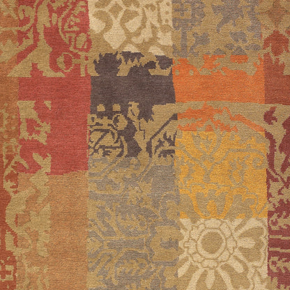 Kyah KYA-9101 Alfombra de lana hecha a mano de 5' x 7'