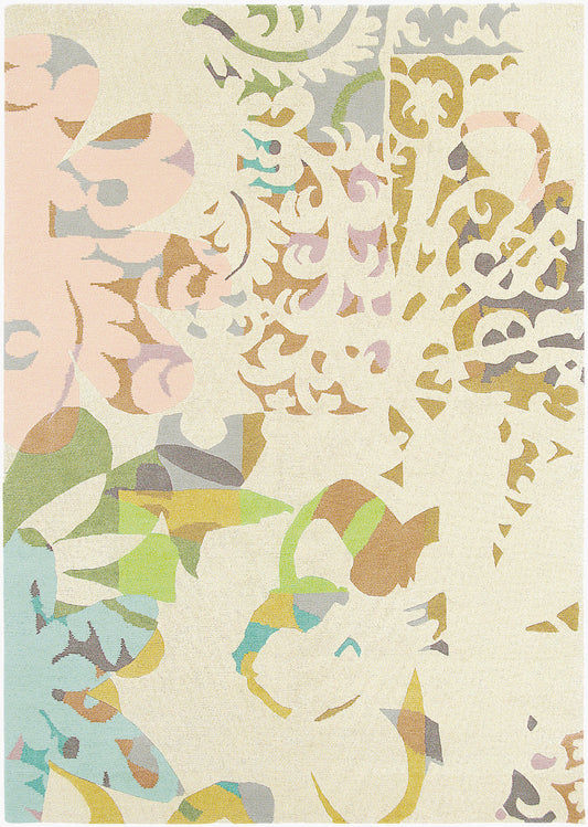 Kyah KYA-9102 Alfombra de lana hecha a mano de 5' x 7'