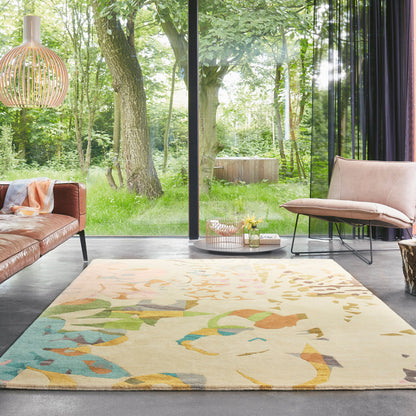 Kyah KYA-9102 Alfombra de lana hecha a mano de 5' x 7'