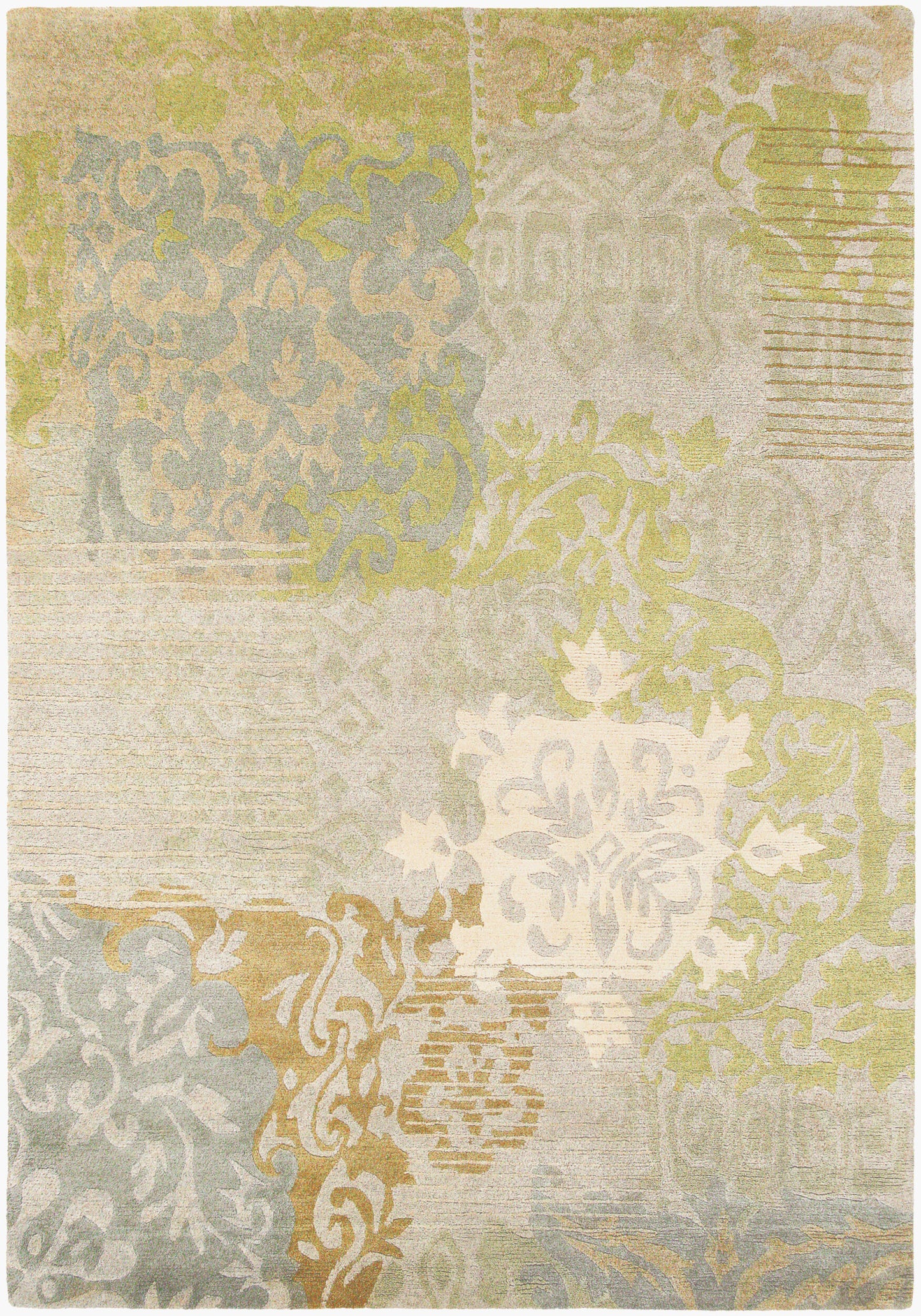 Kyah KYA-9104 Alfombra de lana hecha a mano de 5' x 7'