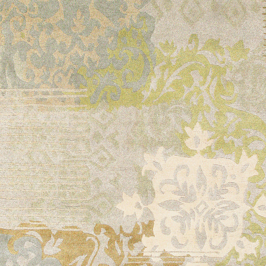 Kyah KYA-9104 Alfombra de lana hecha a mano de 5' x 7'
