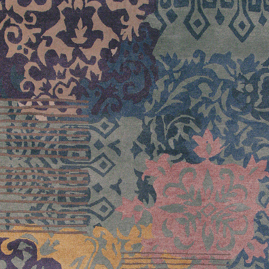 Kyah KYA-9105 Alfombra de lana hecha a mano de 5' x 7'