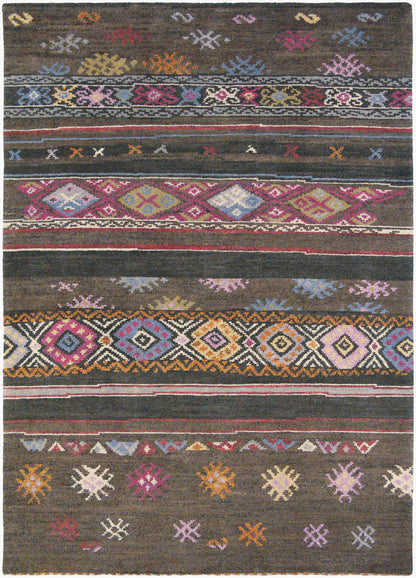 Kyah KYA-9113 Alfombra de lana hecha a mano de 6' x 10'