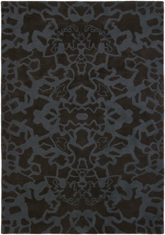 Kyah KYA-9114 Alfombra de lana hecha a mano de 5' x 7'