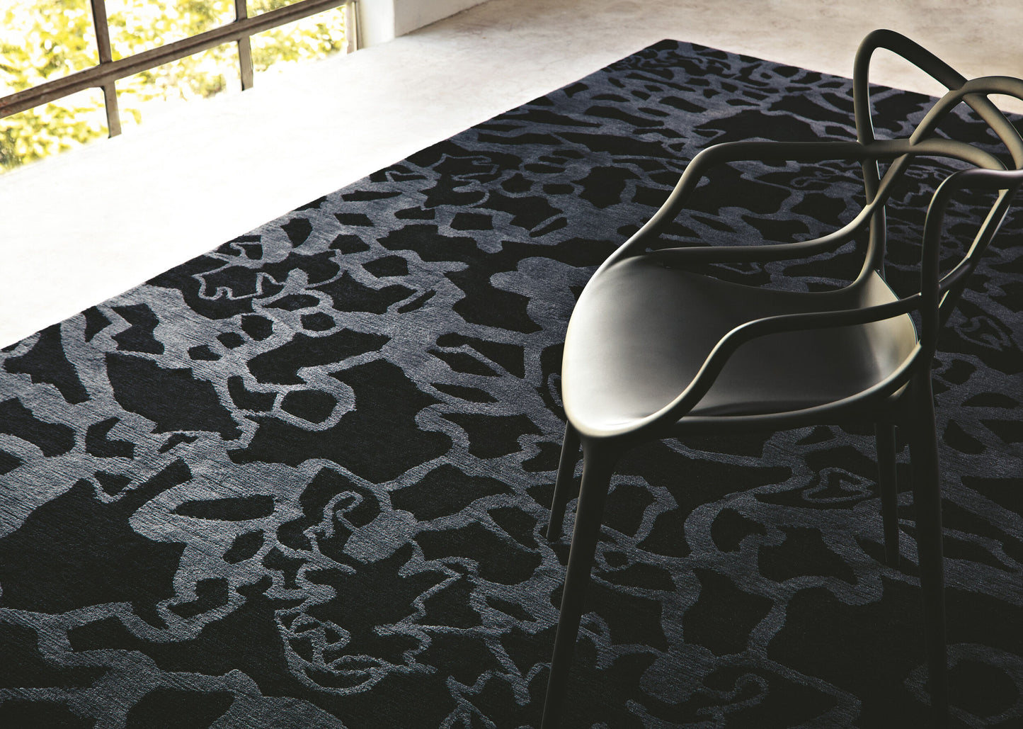Kyah KYA-9114 Alfombra de lana hecha a mano de 5' x 7'