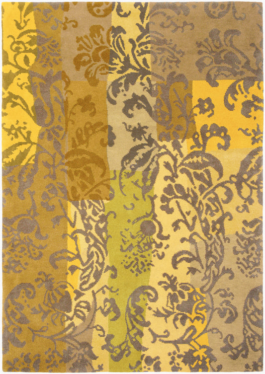 Kyah KYA-9115 Alfombra de lana hecha a mano de 5' x 7'