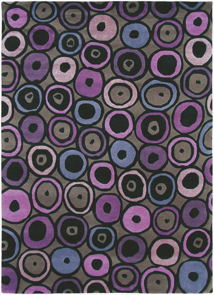 Kyah KYA-9117 Alfombra de lana hecha a mano de 4' x 6'
