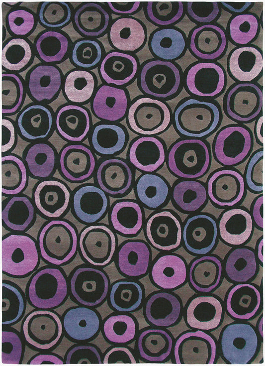 Kyah KYA-9117 Alfombra de lana hecha a mano de 4' x 6'
