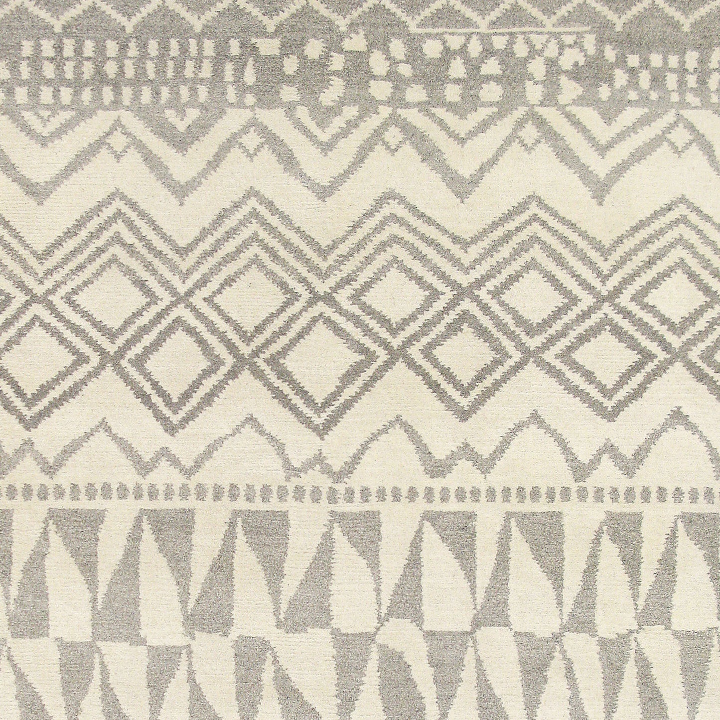 Kyah KYA-9120 Alfombra de lana hecha a mano de 4' x 6'