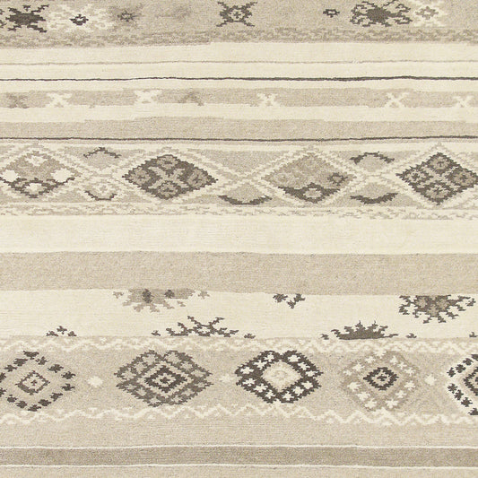 Kyah KYA-9121 Alfombra de lana hecha a mano de 4' x 6'