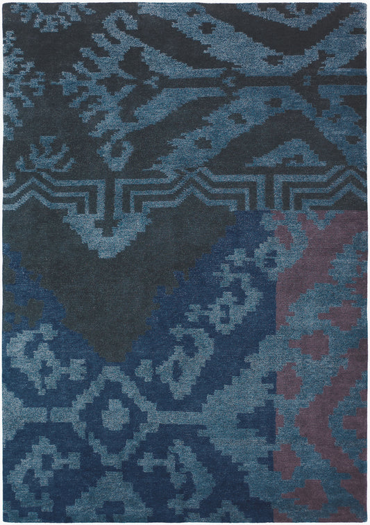 Kyah KYA-9122 Alfombra de lana hecha a mano de 5' x 7'