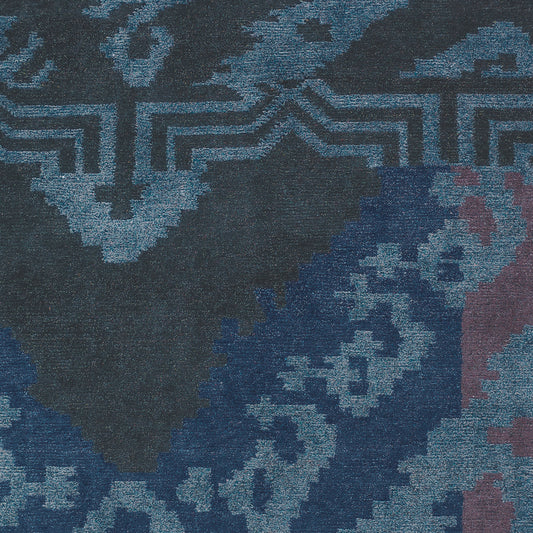 Kyah KYA-9122 Alfombra de lana hecha a mano de 5' x 7'
