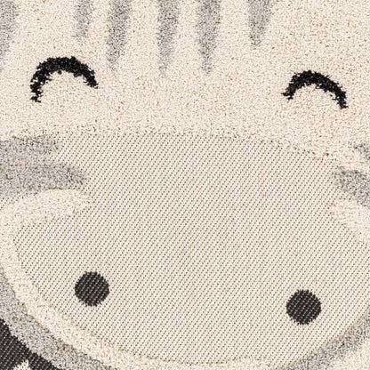 Kayra KYR-2306 8ft Round Machine Woven Indoor/Outdoor Area Rug