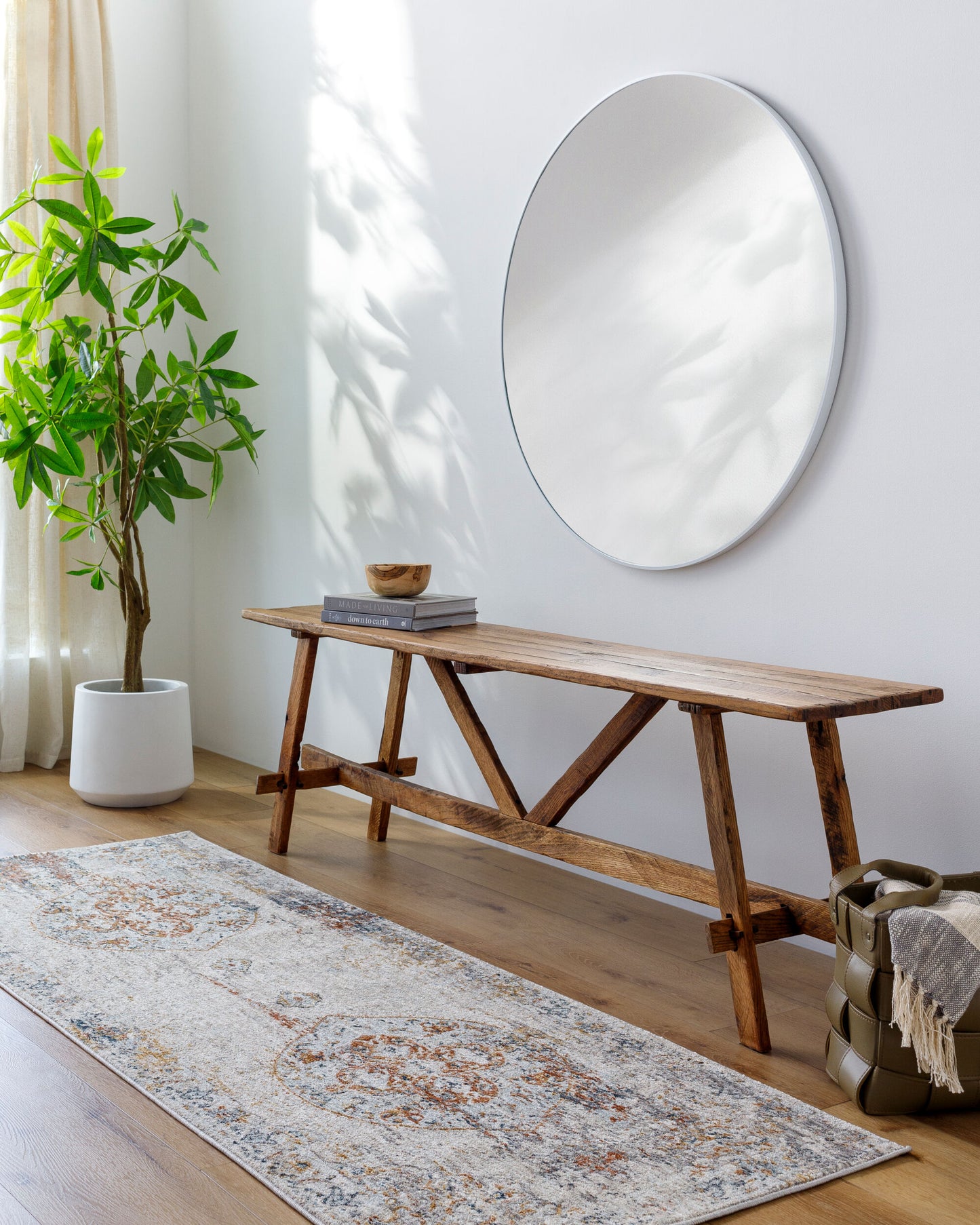 Laila LAA-2307 Alfombra de corredor tejida a máquina de 7 pies