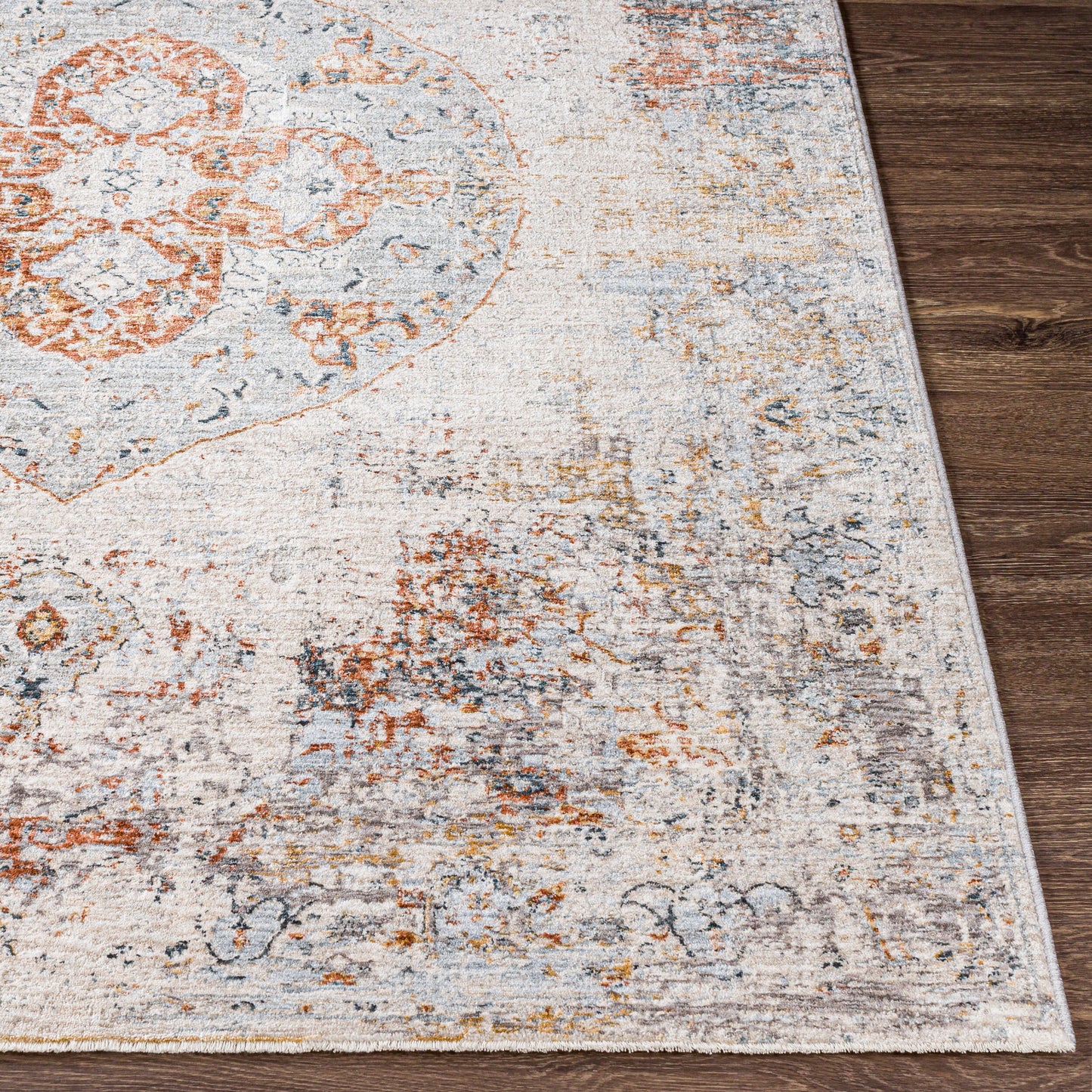 Laila LAA-2307 6ft Round Machine Woven Area Rug