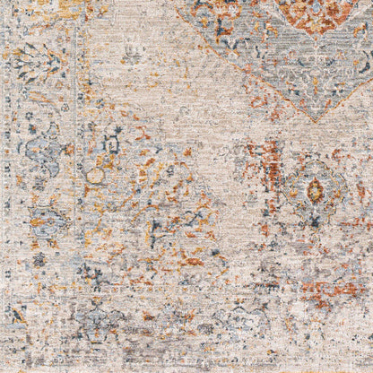 Laila LAA-2307 6ft Round Machine Woven Area Rug