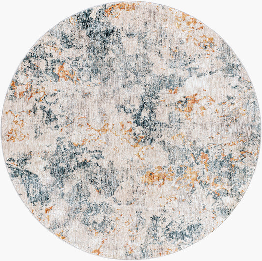 Laila LAA-2315 8ft Round Machine Woven Area Rug