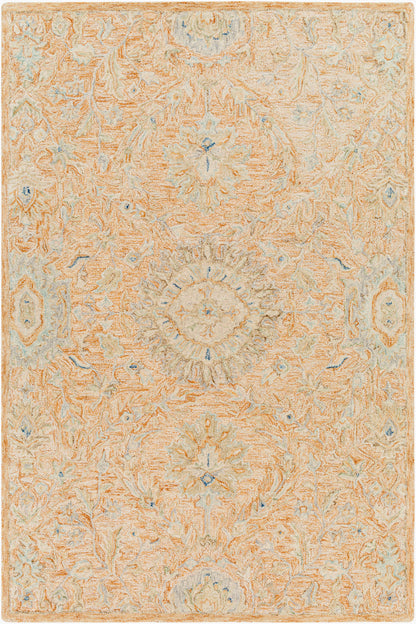 Alfombra decorativa de lana hecha a mano Lazio LAZ-2303 de 2' x 3'