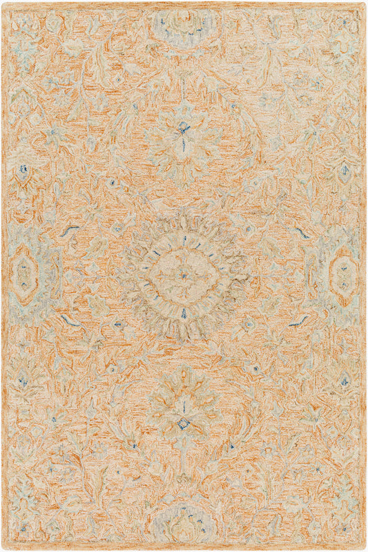Alfombra decorativa de lana hecha a mano Lazio LAZ-2303 de 2' x 3'