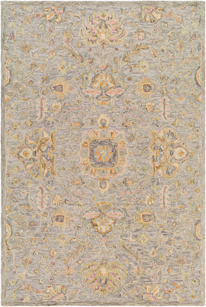 Alfombra decorativa de lana hecha a mano Lazio LAZ-2306 de 2' x 3'