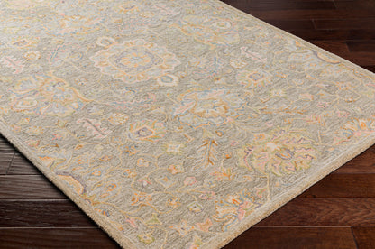 Alfombra decorativa de lana hecha a mano Lazio LAZ-2306 de 2' x 3'