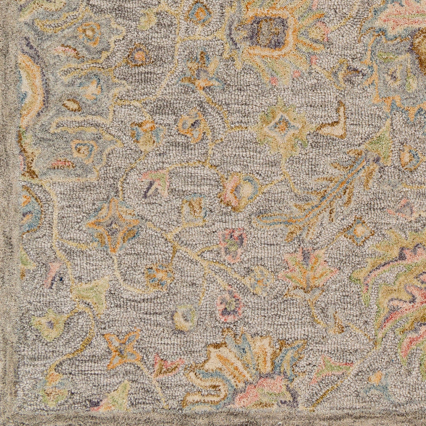 Alfombra decorativa de lana hecha a mano Lazio LAZ-2306 de 2' x 3'