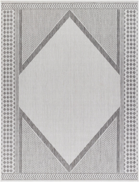 Alfombra tejida a máquina para interior y exterior Long Beach LBH-2300 de 1,83 m x 2,74 m