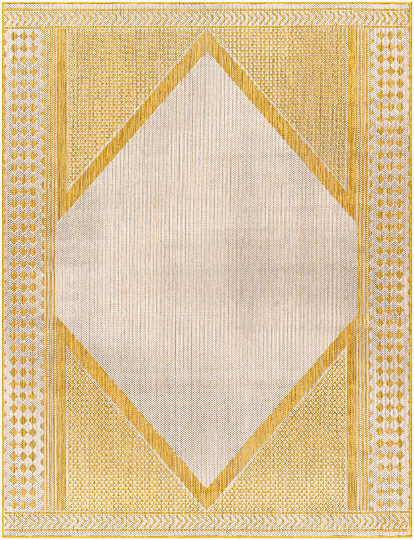 Alfombra tejida a máquina para interior y exterior Long Beach LBH-2301 de 1,52 m x 2,13 m