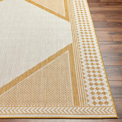 Long Beach LBH-2301 7ft Runner Machine Woven Indoor/Outdoor Runner Rug