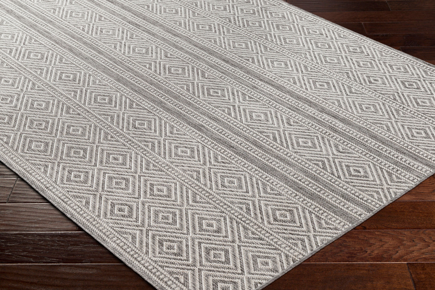 Long Beach LBH-2302 8' x 10' Machine Woven Indoor/Outdoor Area Rug