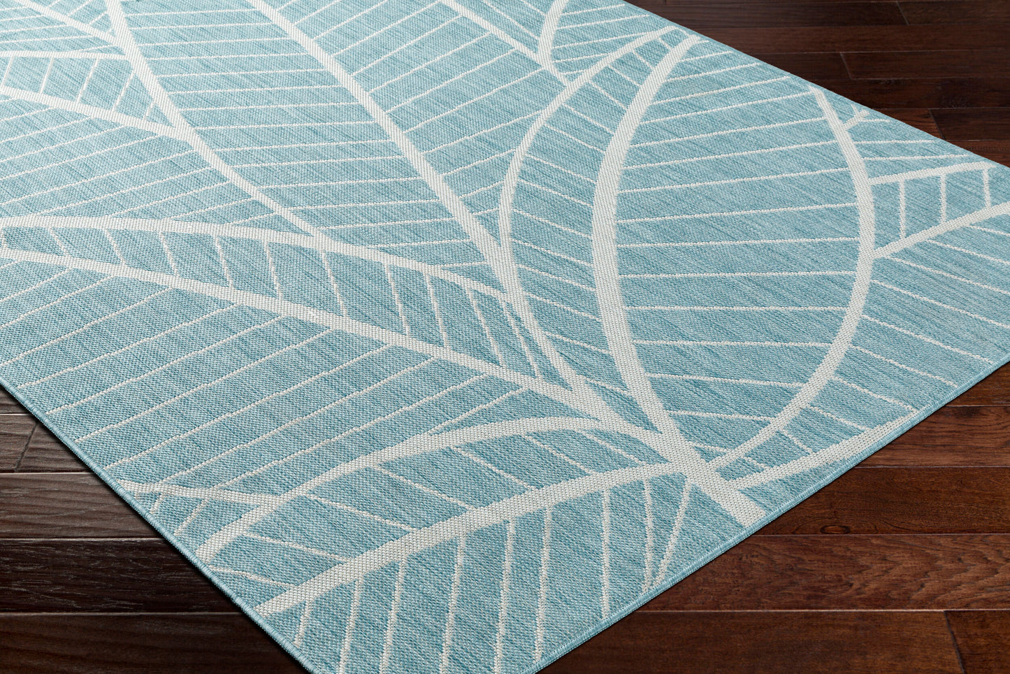 Long Beach LBH-2303 7ft Runner Machine Woven Indoor/Outdoor Runner Rug