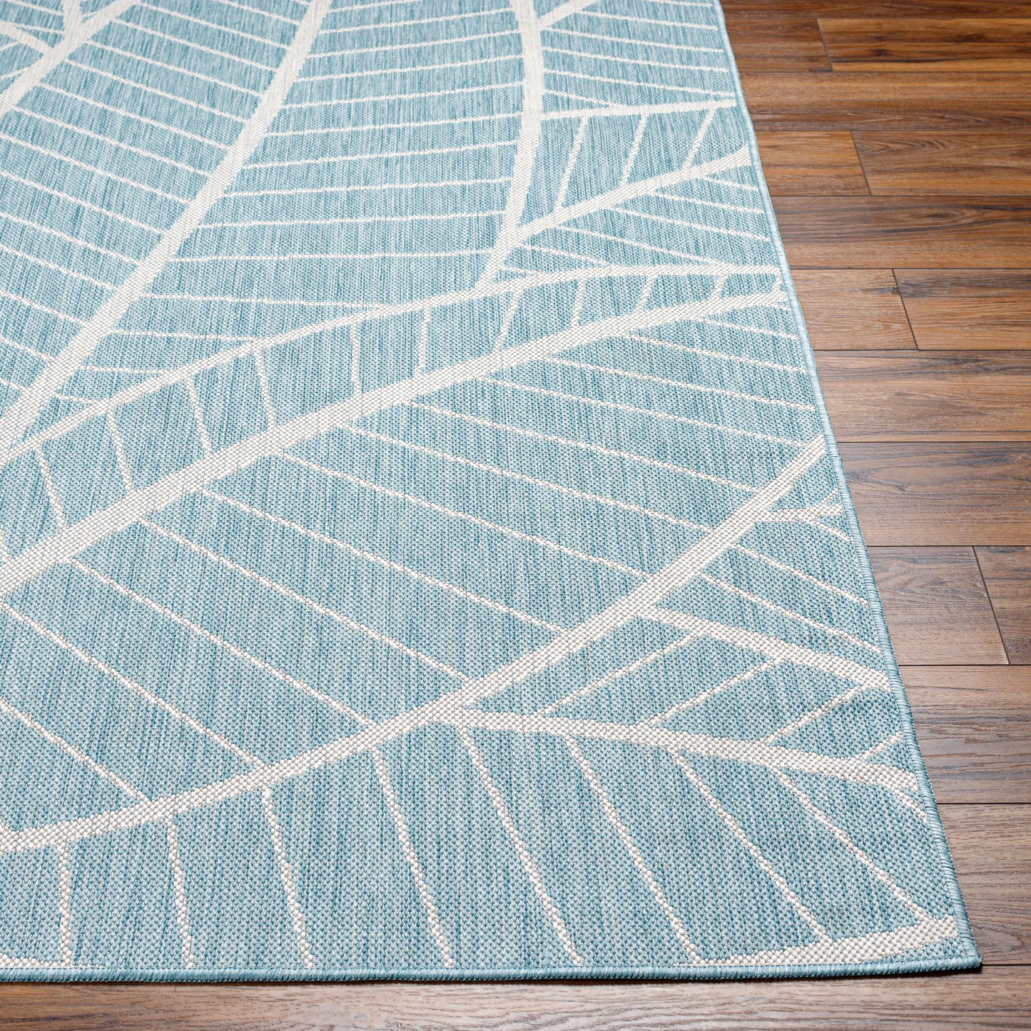 Long Beach LBH-2303 7ft Runner Machine Woven Indoor/Outdoor Runner Rug